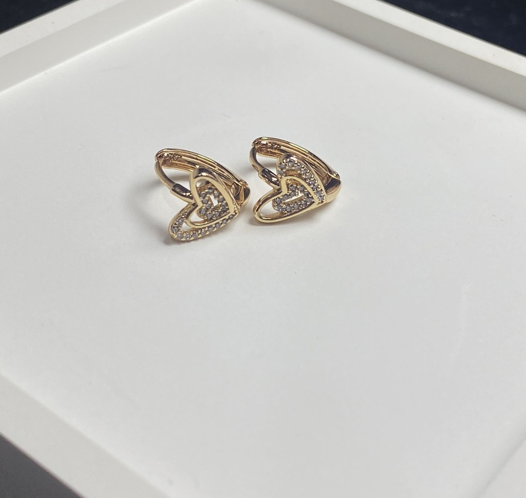 Heart Drop Earring