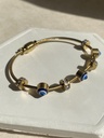 Evil Eye Kada in Matte Gold